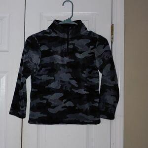 The Childrens Place gray camo camflage  fleece jacket  Sz S 5/6